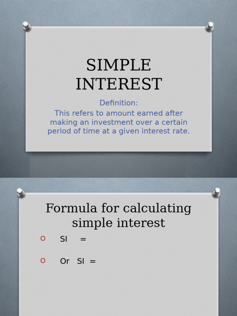 Simple Interest 1 | PDF