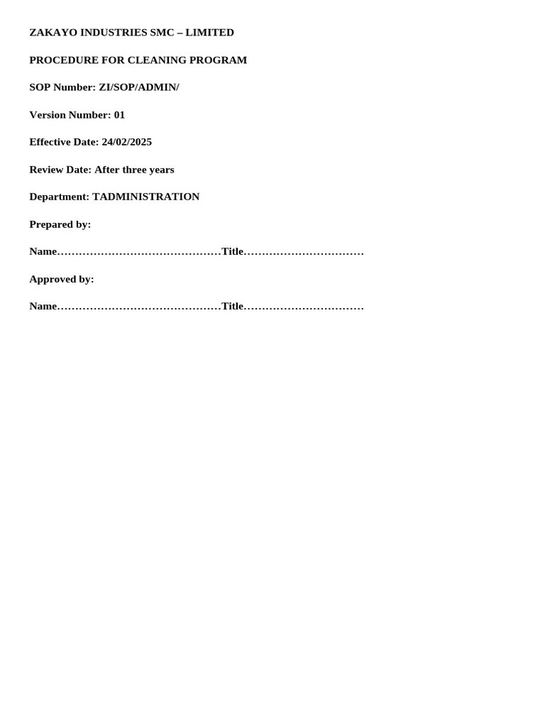 cleaning-program-sop-pdf-waste-waste-management