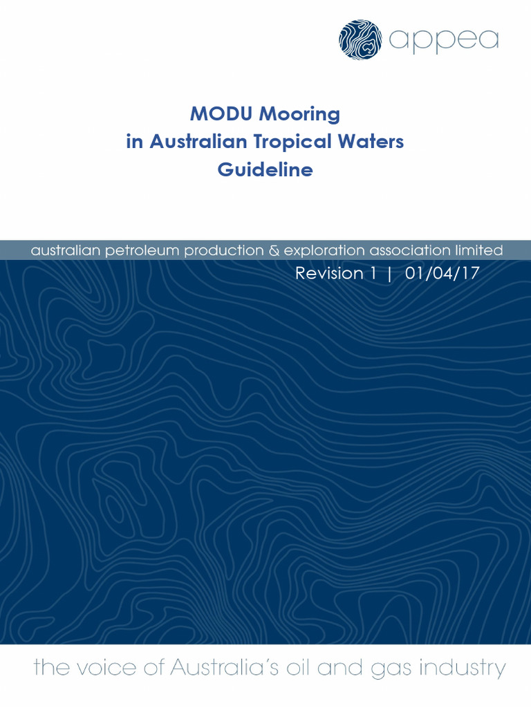 MODU Mooring Guidelines for Australia | PDF | Risk | Risk Management