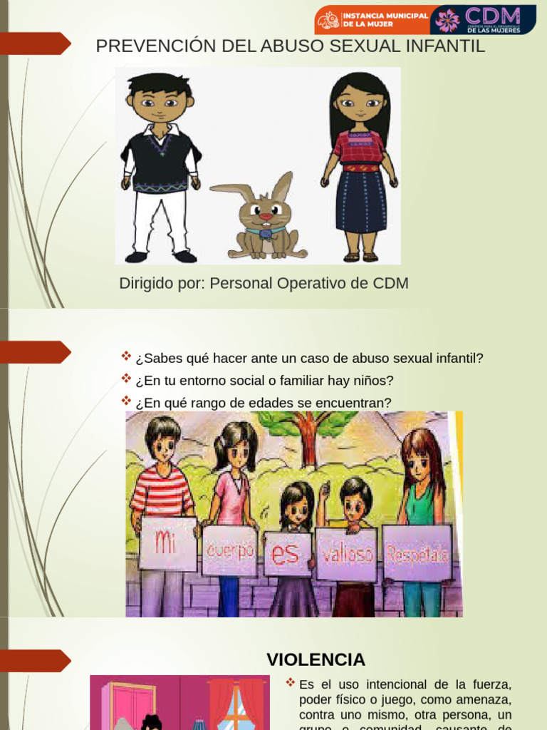 Prevención del Abuso Sexual Infantil | PDF | Abuso Sexual Infantil ...