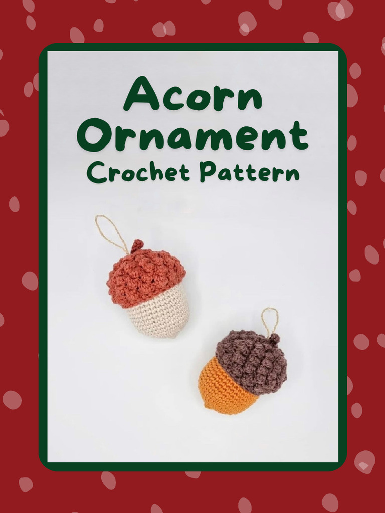 Acorn Ornament Pattern | PDF