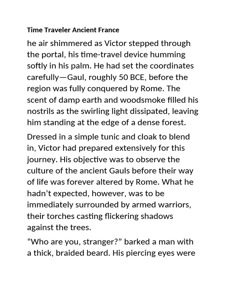 Time Traveler Ancient France Pdf