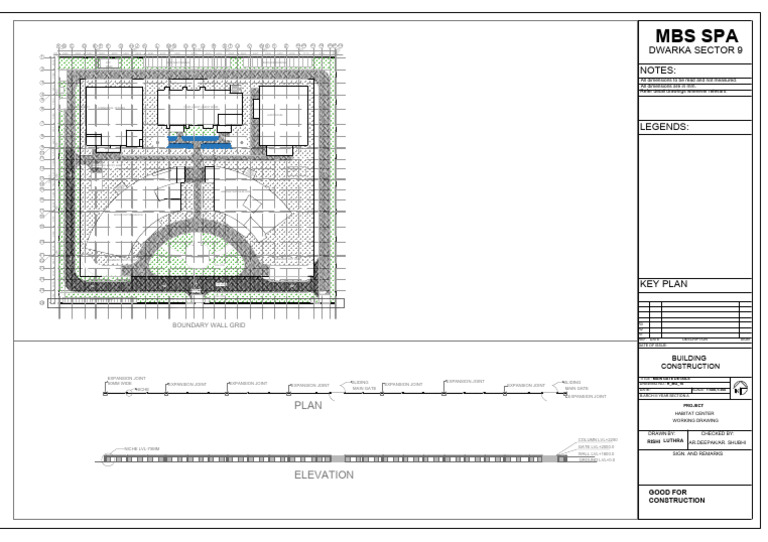 Main Gate and Wall Design Details | PDF