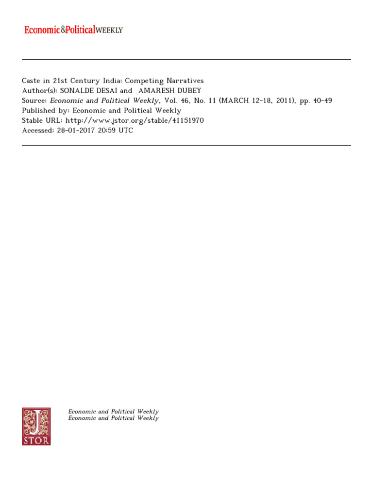 Caste Disparities in Modern India | PDF | Caste | Social Inequality