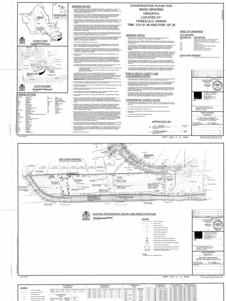 KAI-14 Lux Houses-Mass Grading Drawings (9sheets) - 2016 | PDF