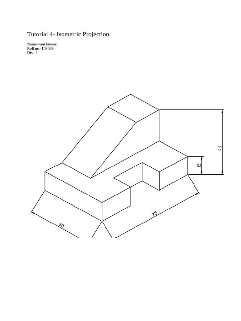 Isometric Projection Tutorial Guide | PDF