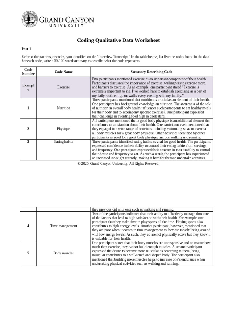 20210801080742question 5 Coding Qualitative Data Worksheet | PDF ...