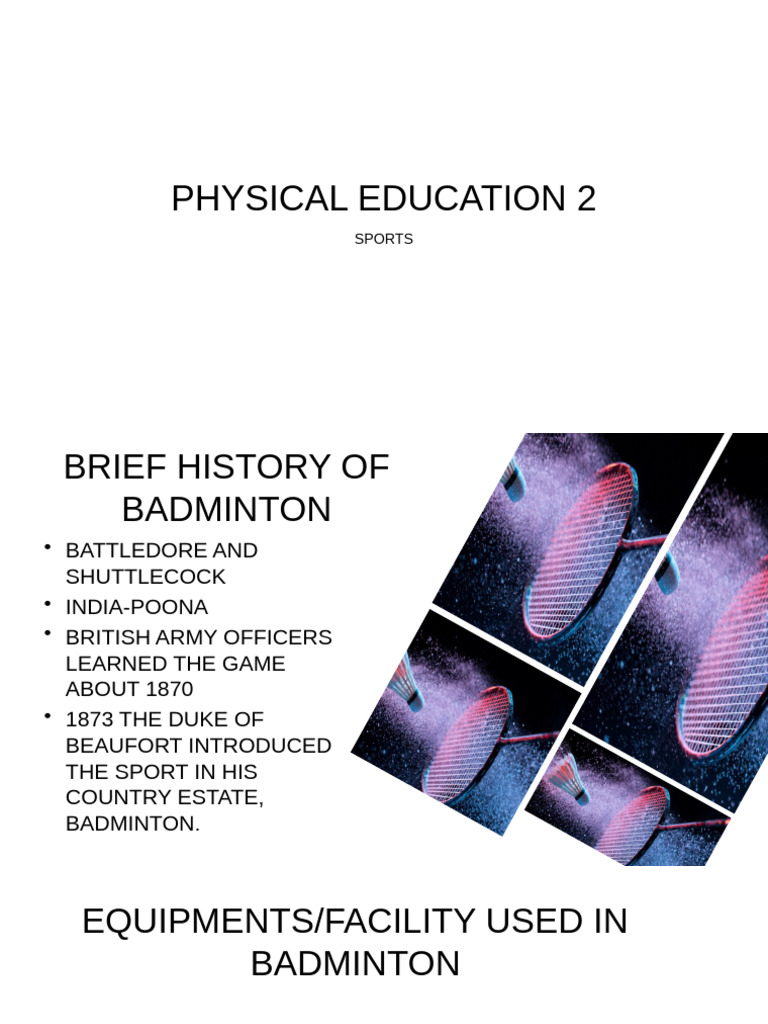 Badminton Rules and History Guide | PDF | Games Of Physical Skill ...