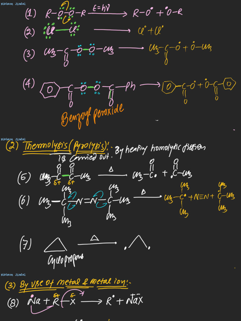 Carbon Free Radical - L-02 (Class Notes) NJ - 247 | PDF