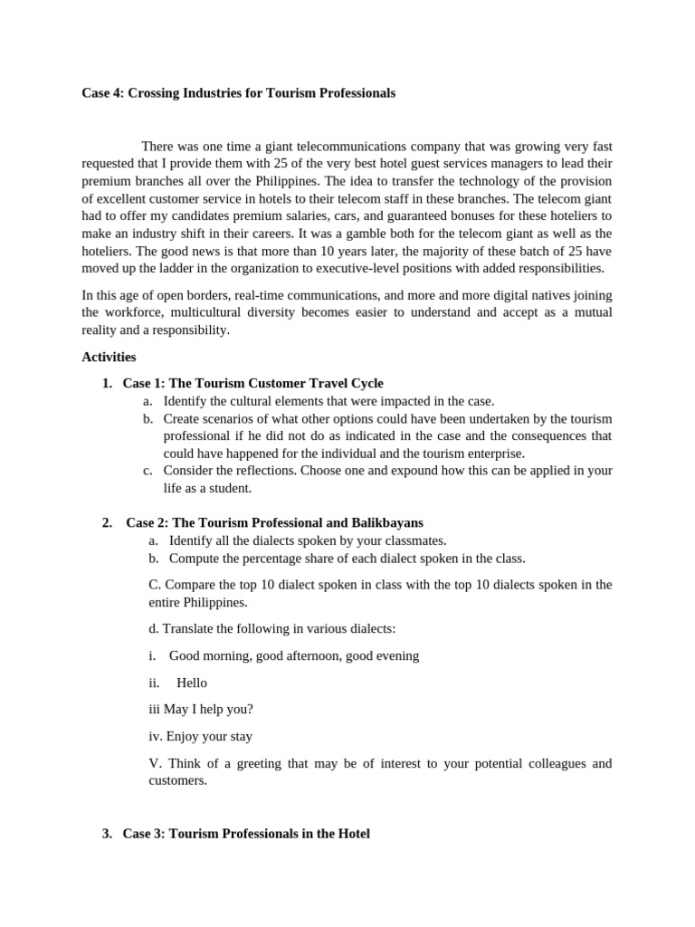 Chapter 5 Case 4 and Questions | PDF