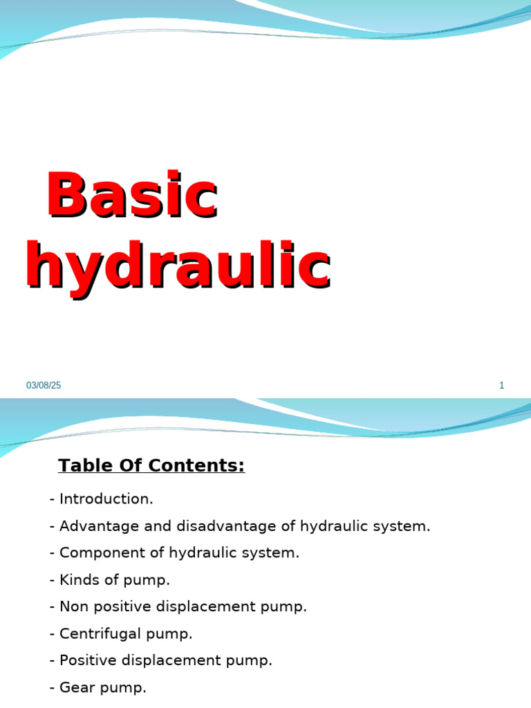 Hydraulic Systems Components Principles Pdf Pump Valve