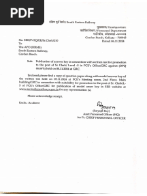 Jr Clerk to Sr Clerkk