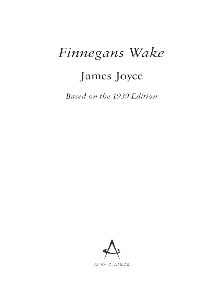 Finnegans Wake Final Extract | PDF