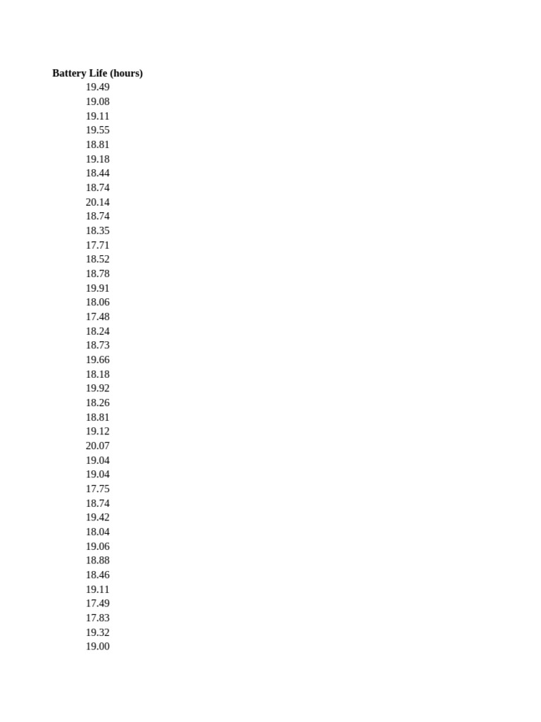 Durée de vie des batteries en heures PDF — free download