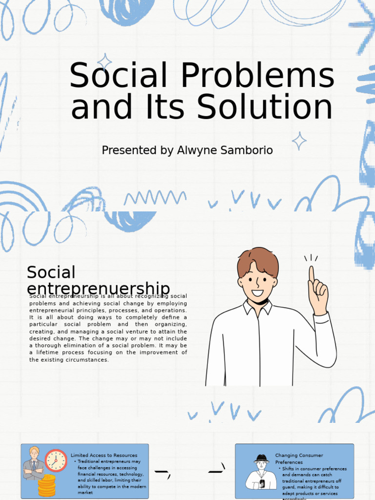 Social Problems An D Its Solution | PDF | Entrepreneurship | Sustainability