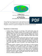 Dana Tutorial On Geodetic Datums