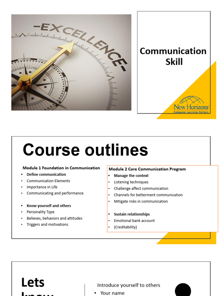 Effective Communication Skills Course | PDF | Communication | Attitude ...
