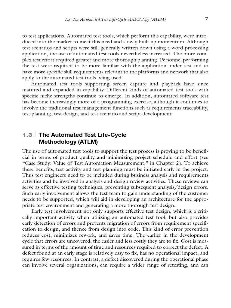 Automated Test Life-Cycle Methodology | PDF | Software Testing | Software