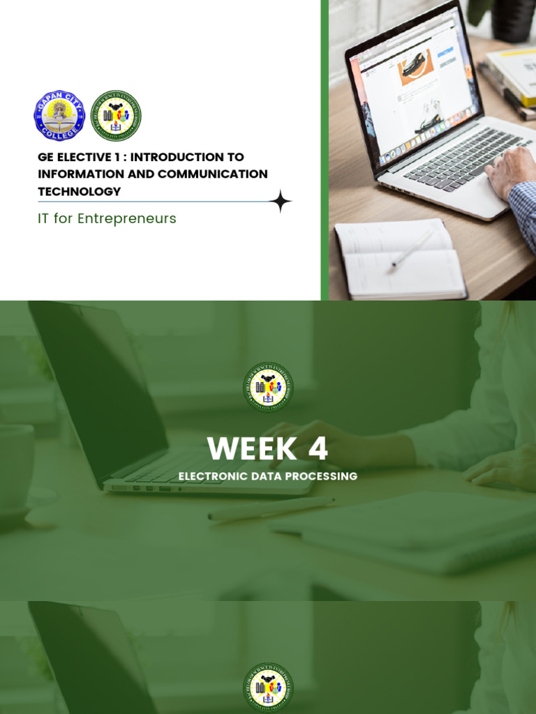 Week 4 Ge Elective 1 Intro To Ict | PDF | Operating System | Microsoft ...