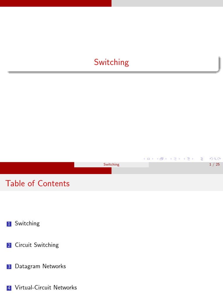 06 Switching Pdf Computer Network Packet Switching