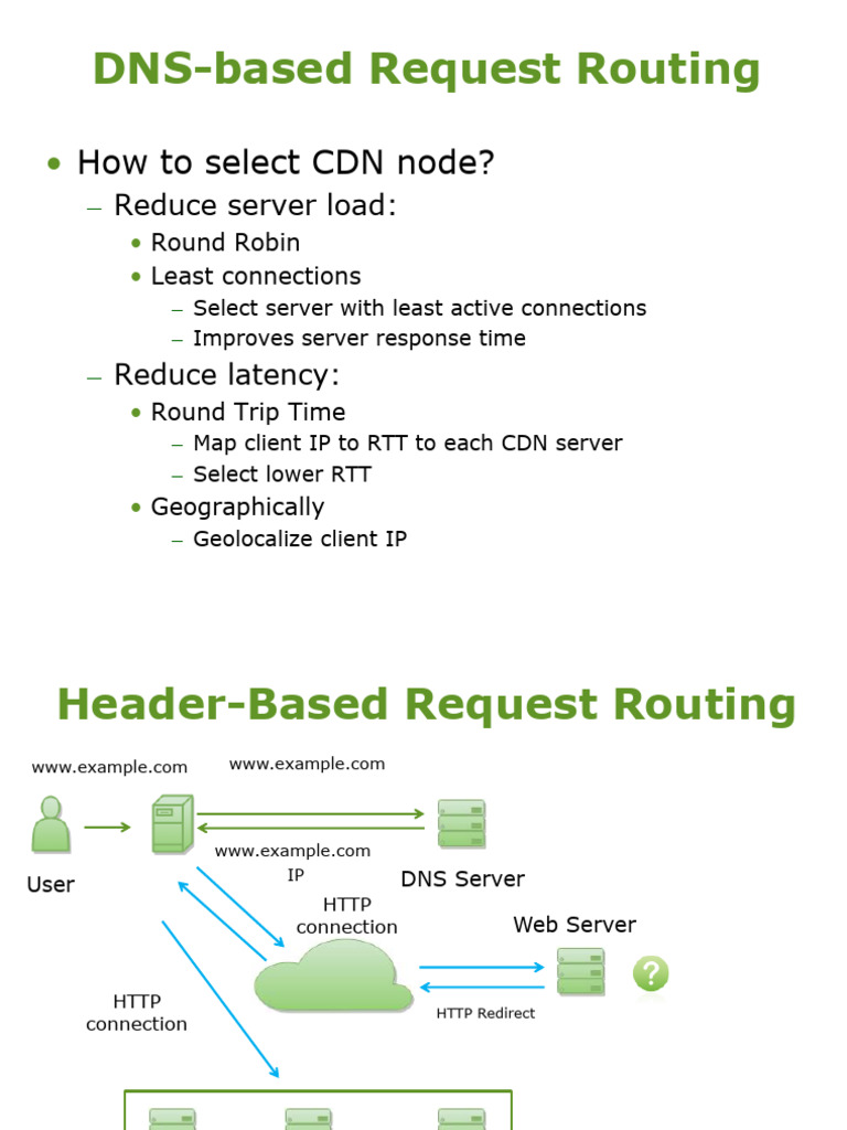 DNS and CDN Request Routing Strategies | PDF | Computer Engineering ...