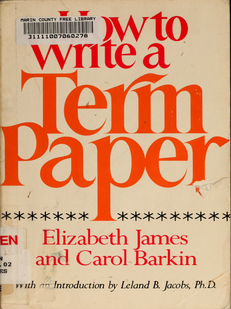 How To Write A Term Paper | PDF