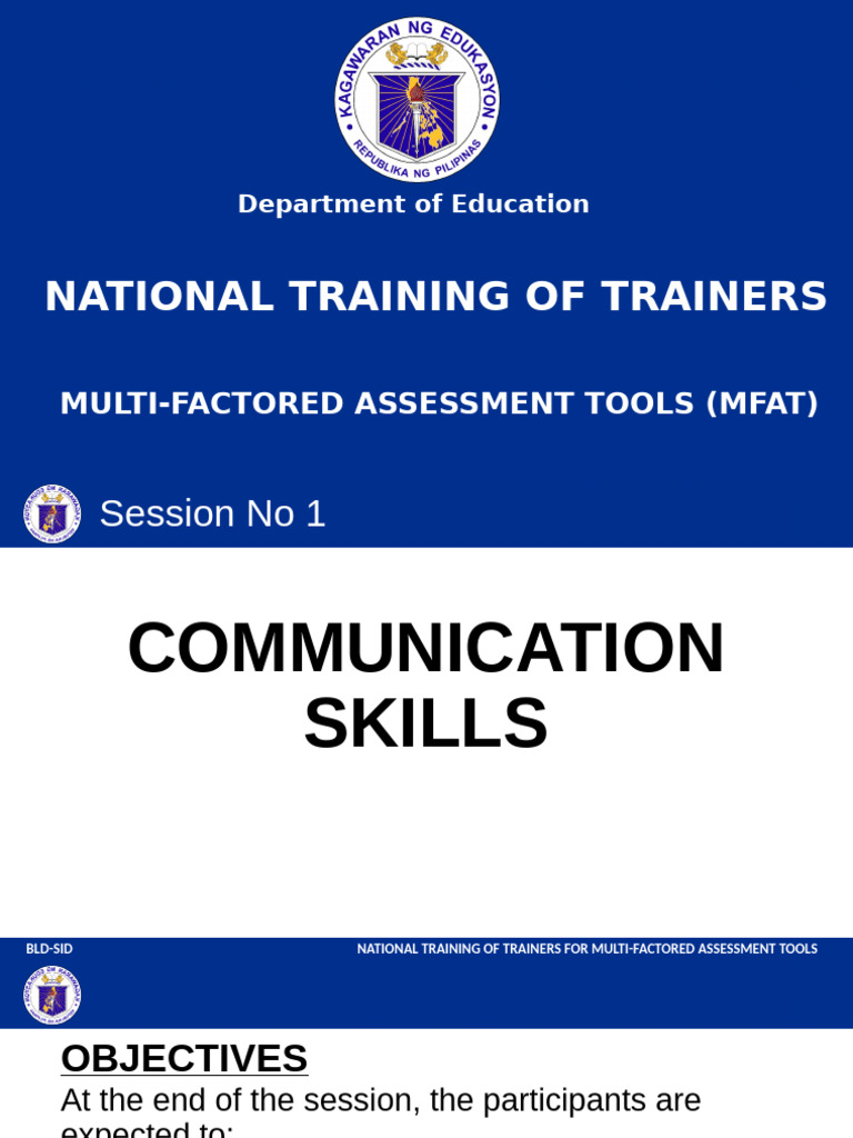 MFAT Communication Skills Training | PDF | Conversation | Communication