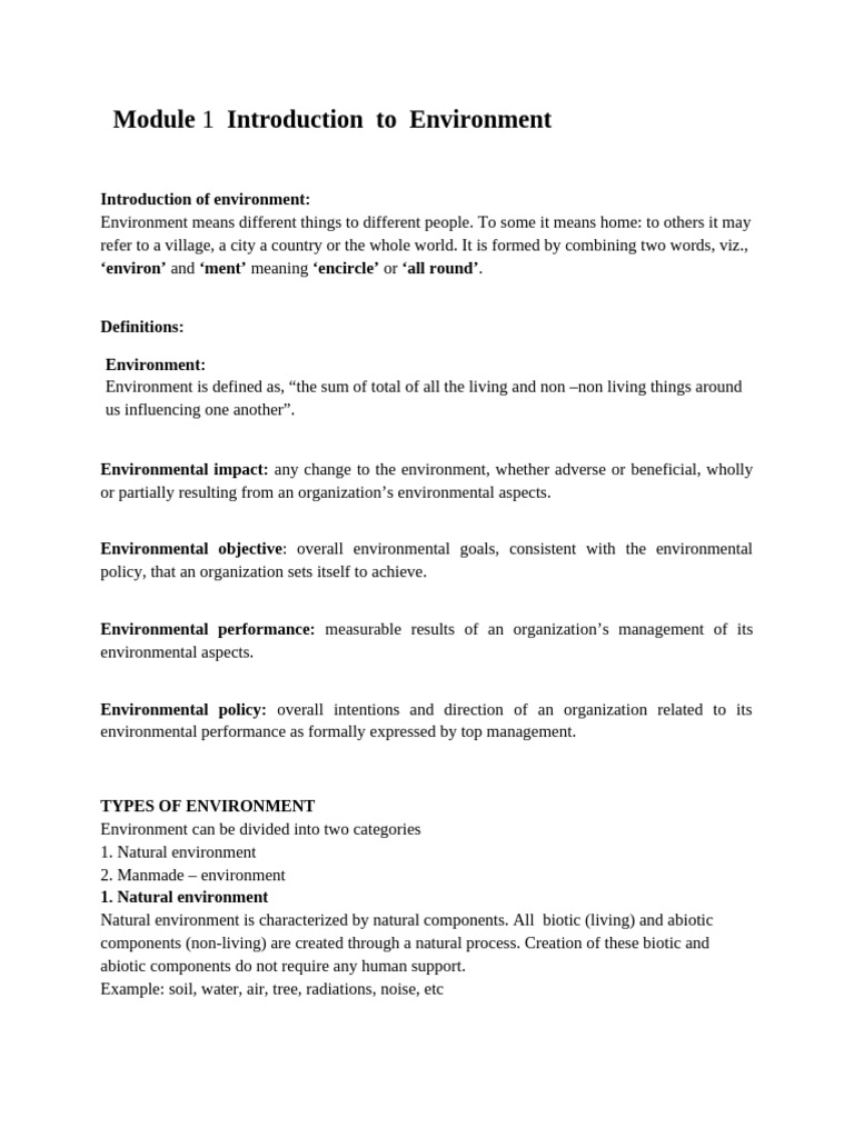 Introduction to Environmental Concepts | PDF | Sustainability ...