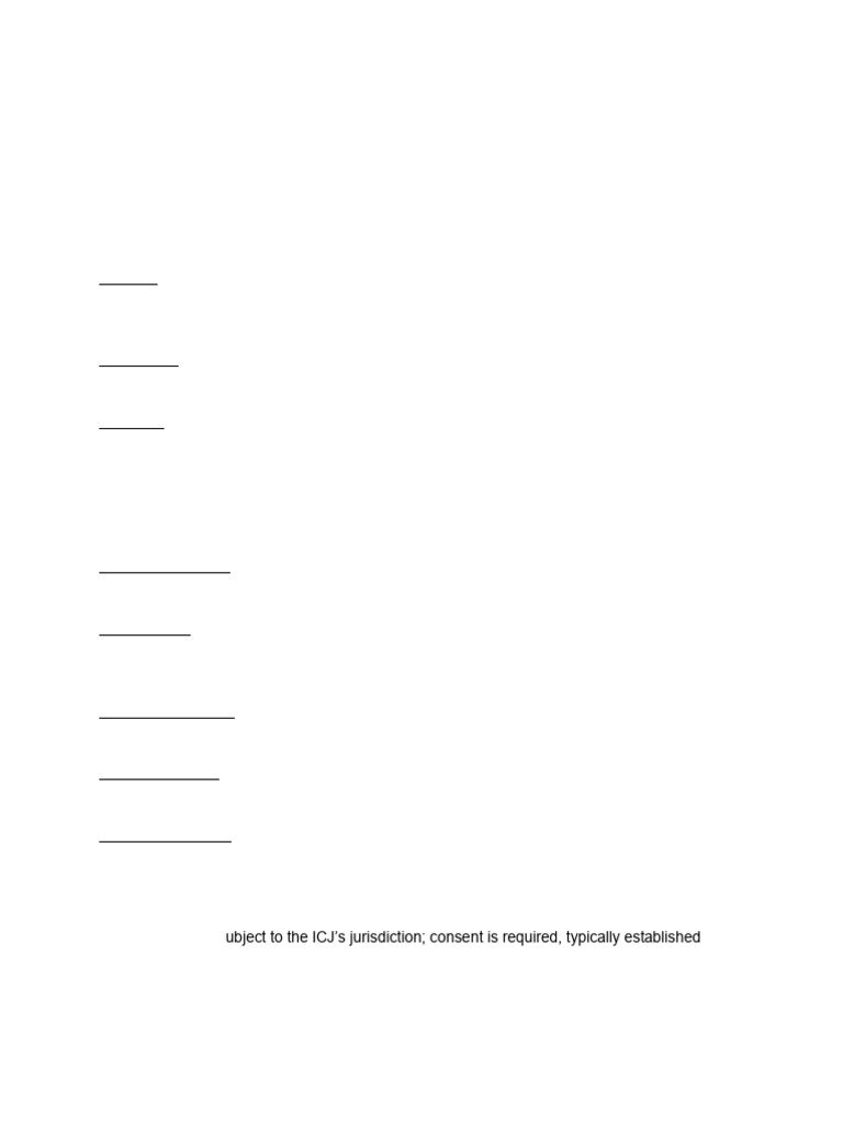 ICJ: Key Functions and Jurisdiction | PDF | International Law | Justice