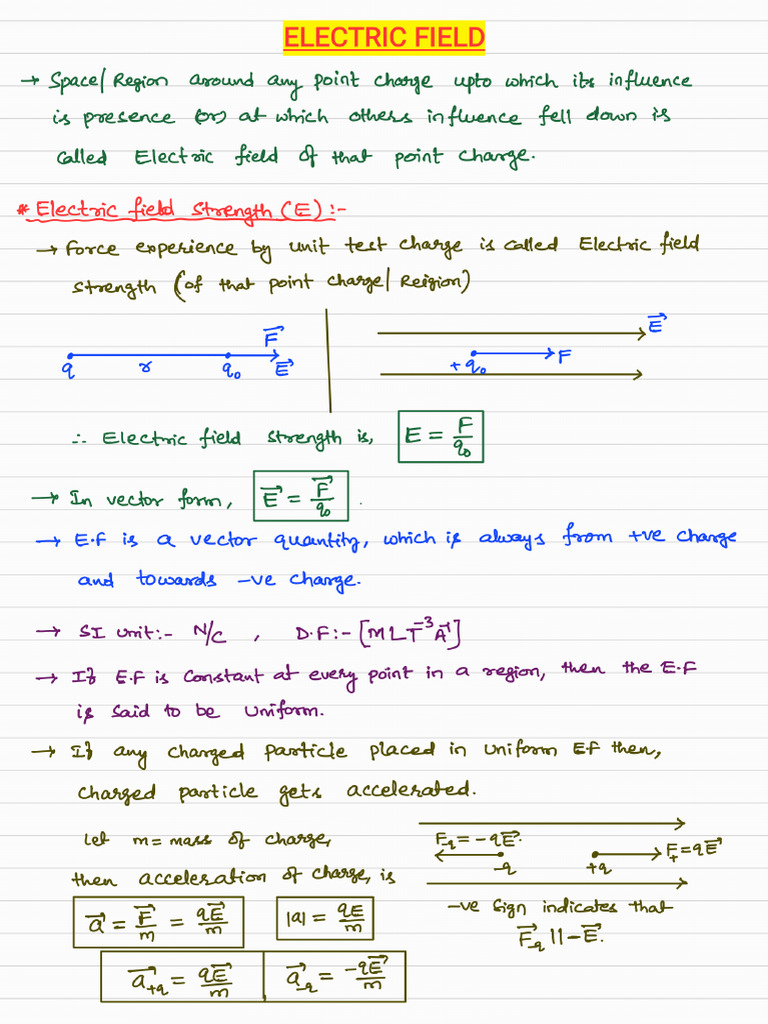 02 Electric Field-1 | PDF