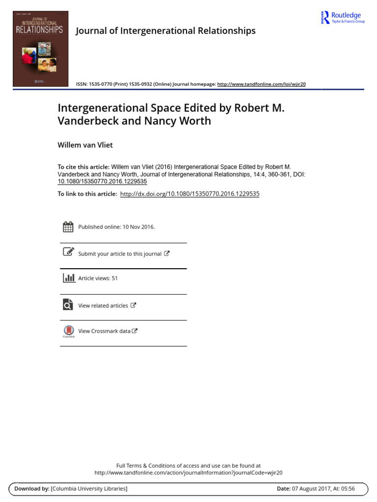 Intergenerational_Space_Edited_by_Robert | PDF | Science | Liberal Arts ...