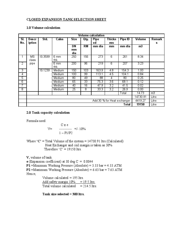 CET Calculation | PDF