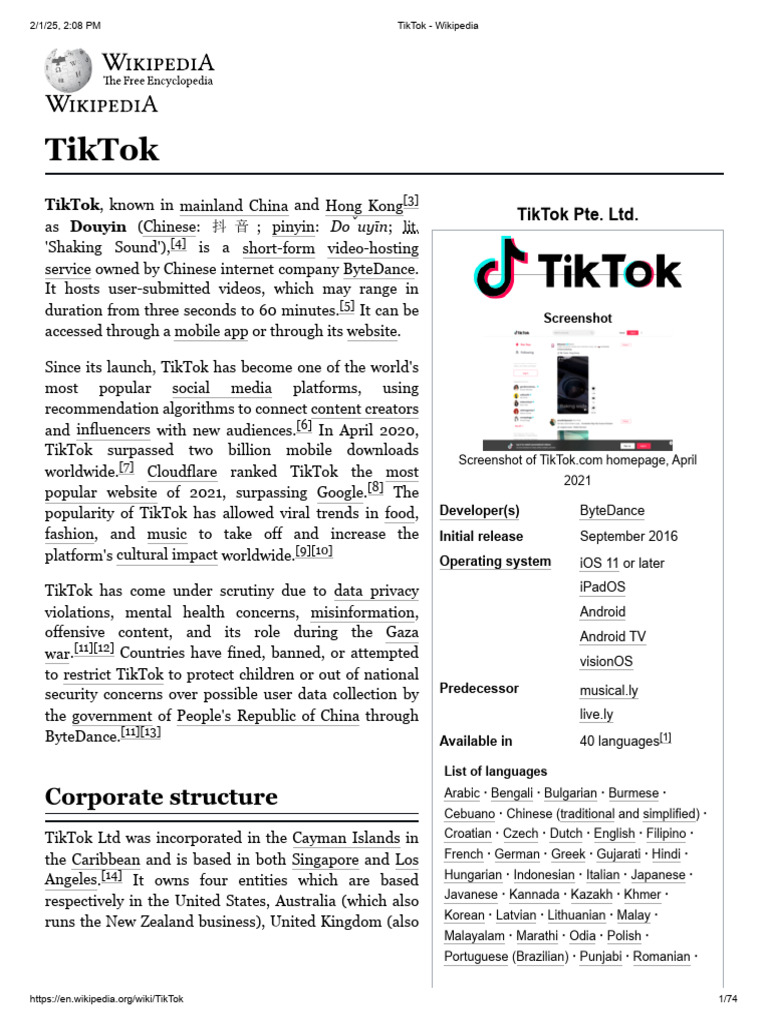 TIKTOK WIKIPEDIA visual data 3