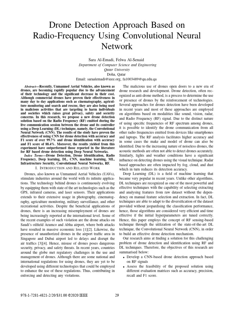 Drone 2 | PDF | Unmanned Aerial Vehicle | Machine Learning