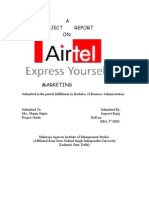 12088786 Project Report on Airtel