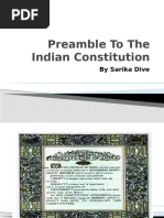 The Constitution of India Preamble Hindi | PDF