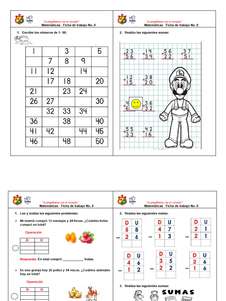 Ficha 8 Matemáticas I-25 | PDF