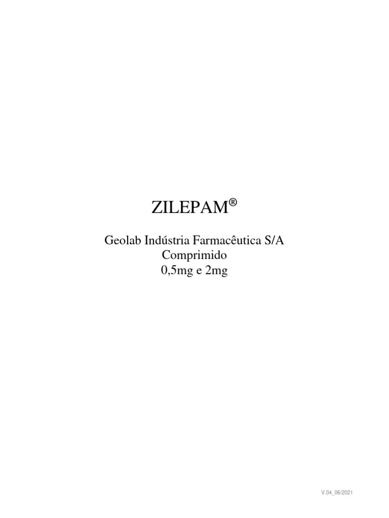 Bula Zilepam Paciente Consulta Remedios | PDF | Gravidez | Depressão