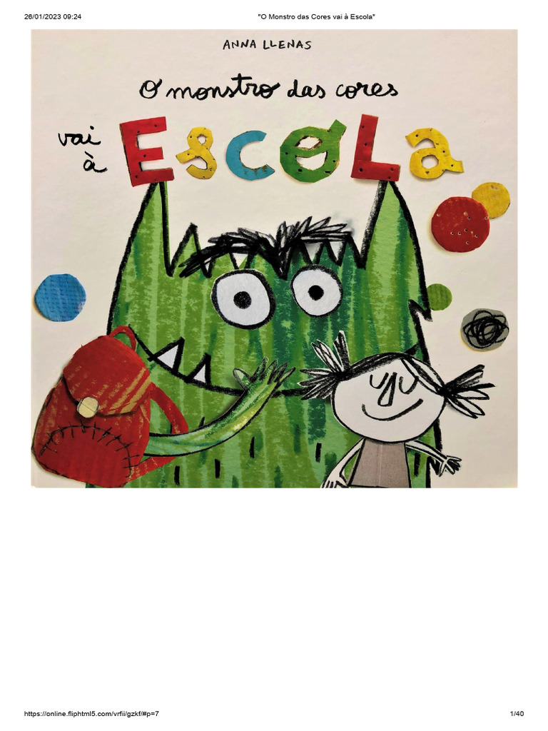 O Monstro das Cores na Educação Infantil | PDF