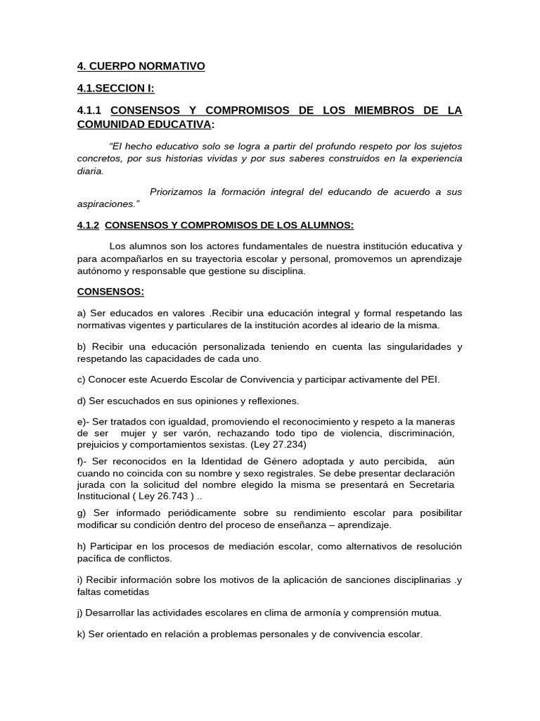 Consensos y Compromisos Educativos | PDF | Evaluación | Maestros