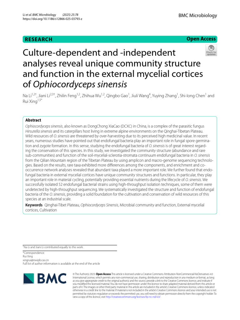 s12866-025-03793-z Systematic Review of Fungi | PDF | Biology ...