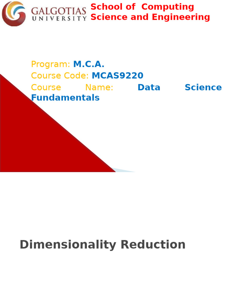 Dimensionality Reduction in Data Science | PDF | Information Science ...