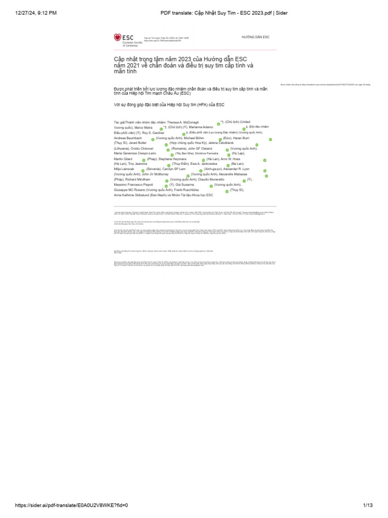 Suy Tim 2023 - TV | PDF