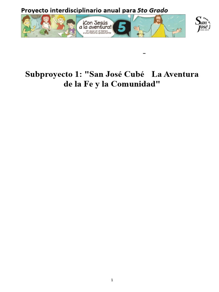 San José Cube Subp-1-2025 | PDF | Maestros | Comunicación humana