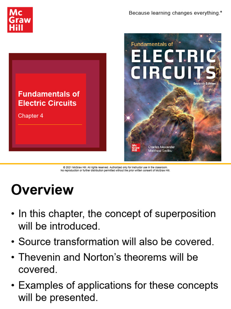 Alexander FundamentalsElectricCircuits 7e Chap004 PPTs | PDF ...