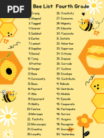 Grade 4 Spelling Bee Word List | PDF