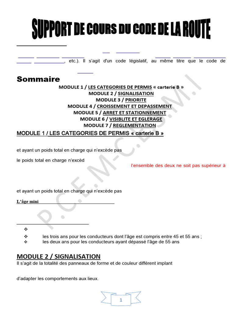 code-de-la-route-permis-et-signalisation-pdf-feu-de-circulation
