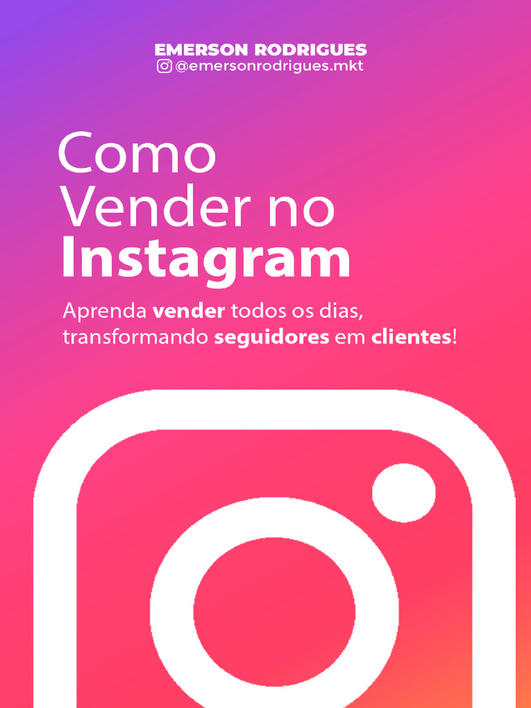 10 Passos para Vender no Instagram | PDF | Marketing | Produto (negócios)