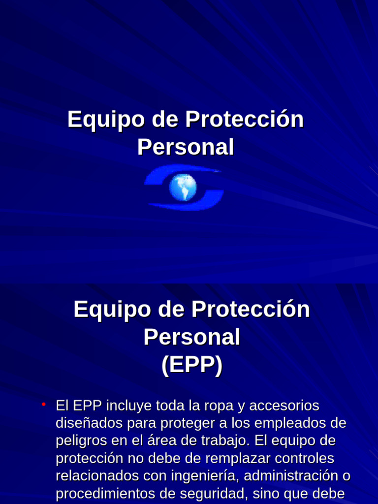 EPP RIT PPE (Spanish) OSHA Reviewed | PDF | ruido | Aislador (Electricidad)