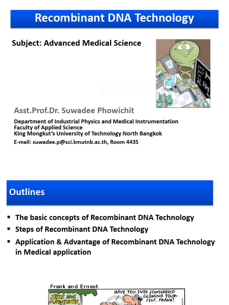 Recombinant DNA Tehnology - 5 | PDF | Plasmid | Vector (Molecular Biology)